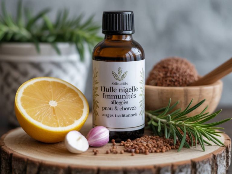 Bienfait de huile de nigelle : immunité, allergies, peau, cheveux et usages traditionnels