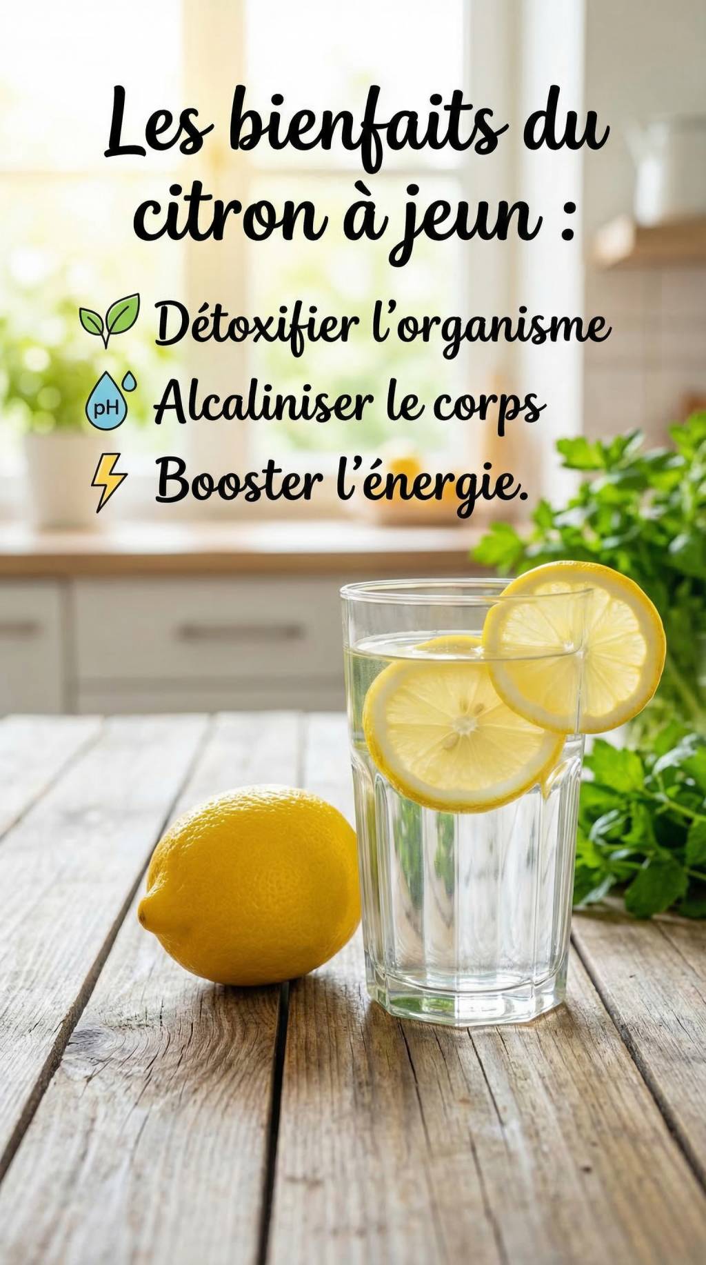 Les bienfaits du citron a jeun pour détoxifier l’organisme, alcaliniser le corps et booster l’énergie