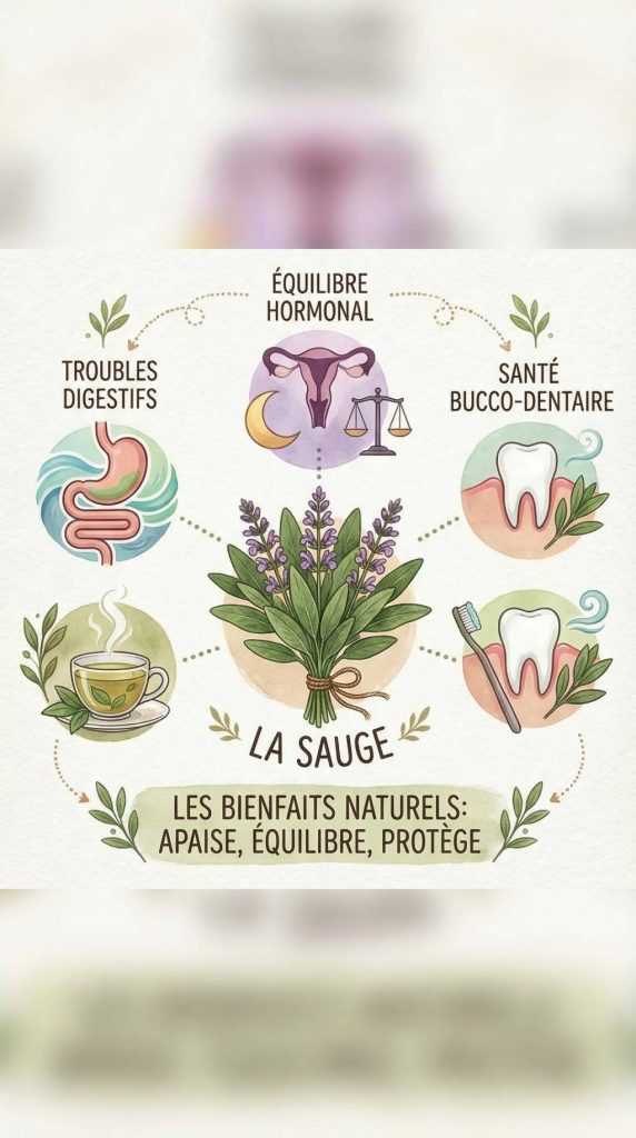 Les bienfaits de la sauge pour les troubles digestifs, hormonaux et la santé bucco-dentaire