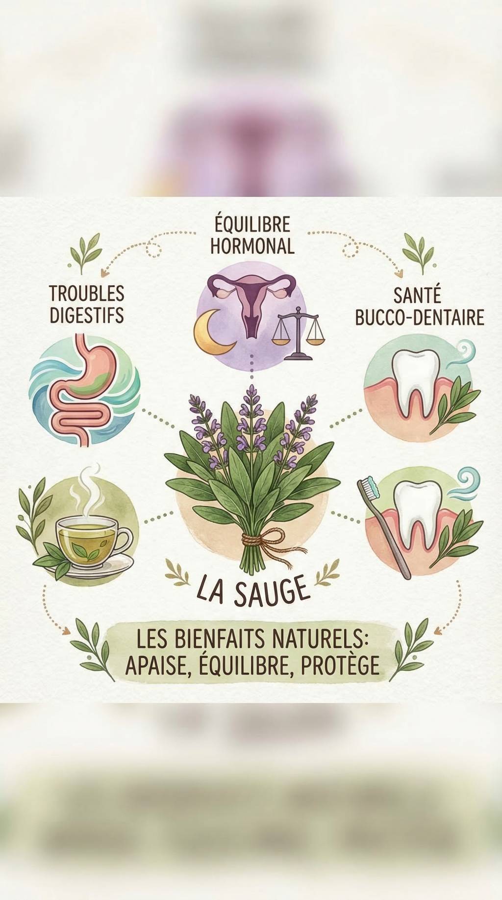 Les bienfaits de la sauge pour les troubles digestifs, hormonaux et la santé bucco-dentaire